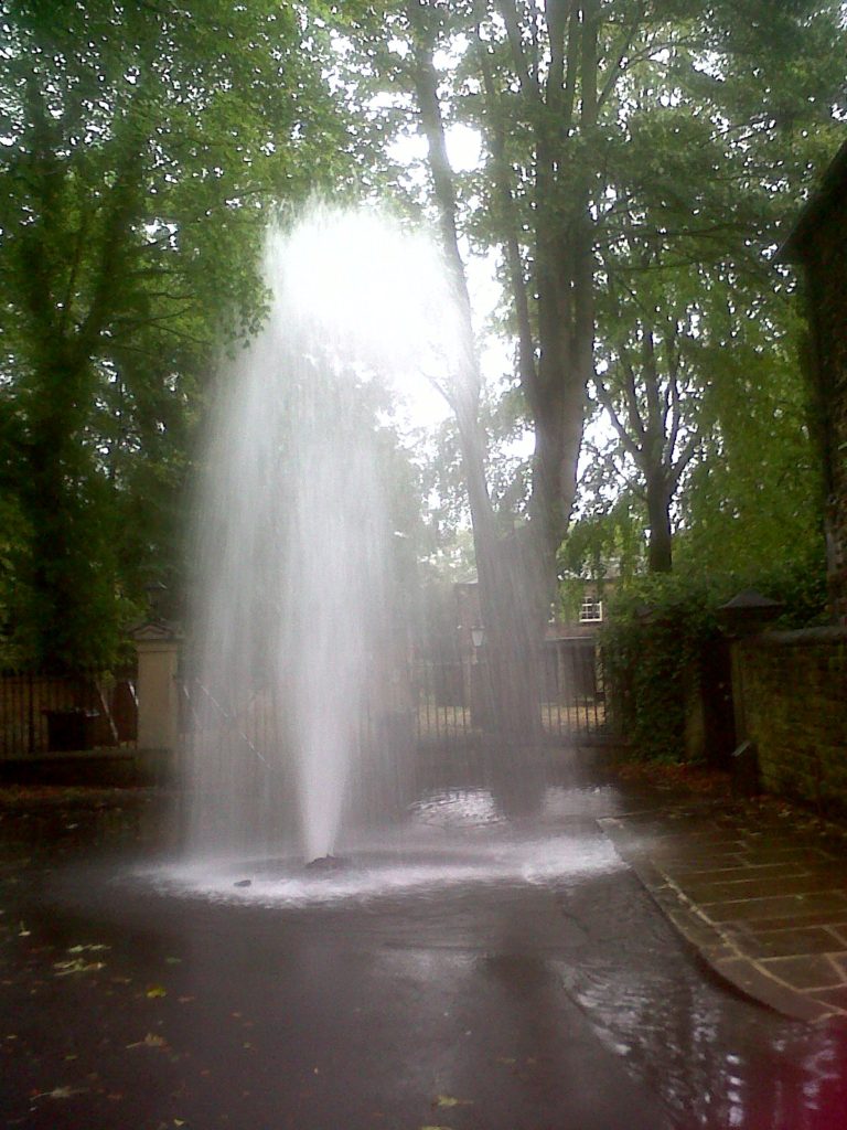 Spouting Hydrant in Headingley, Leeds