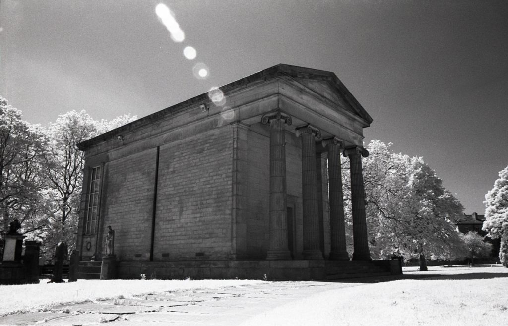 An IR Image of a Mausoleum