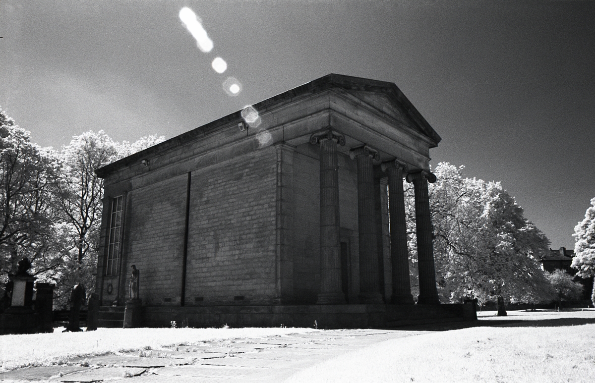 An IR Image of a Mausoleum