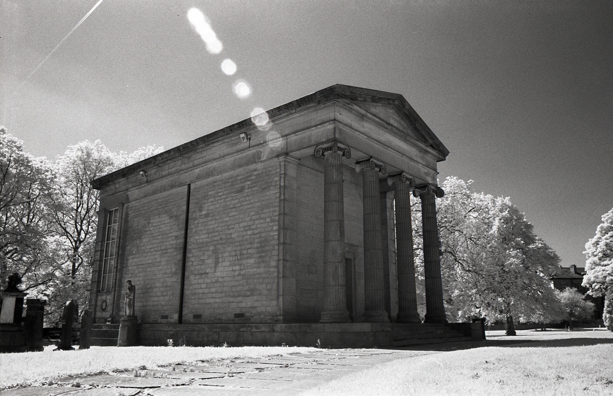 An IR Image of a Mausoleum