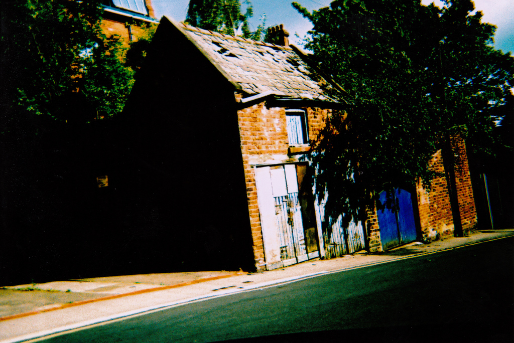 Old Garage - Franka AF-300 and Kodak Elitechrome 100EB (Cross Processed)