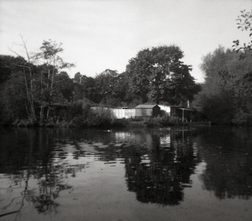 Fishing Lake in Meanwood - Kodak Brownie 127 Third Model and Kodak Verichrome Pan