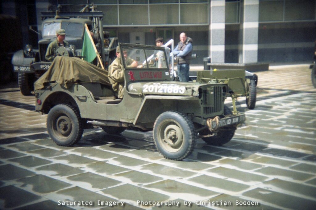 A Military jeep