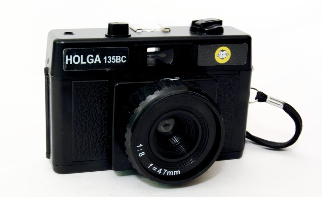 A black camera
