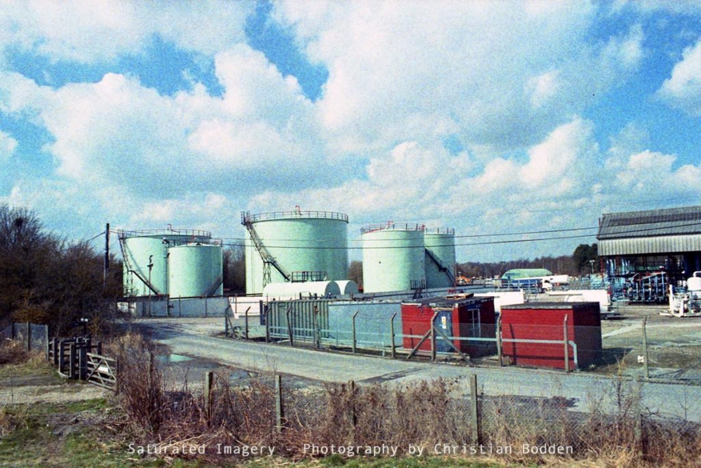 Image of an Oil Depot in High Colour