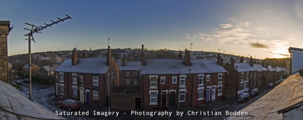 frosty rooftop panorama