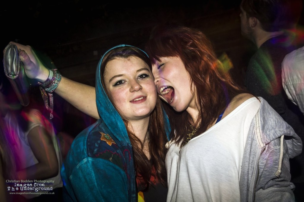 two girls at a club