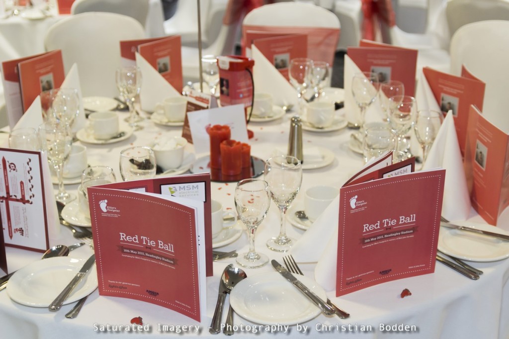 table setting for a charity ball