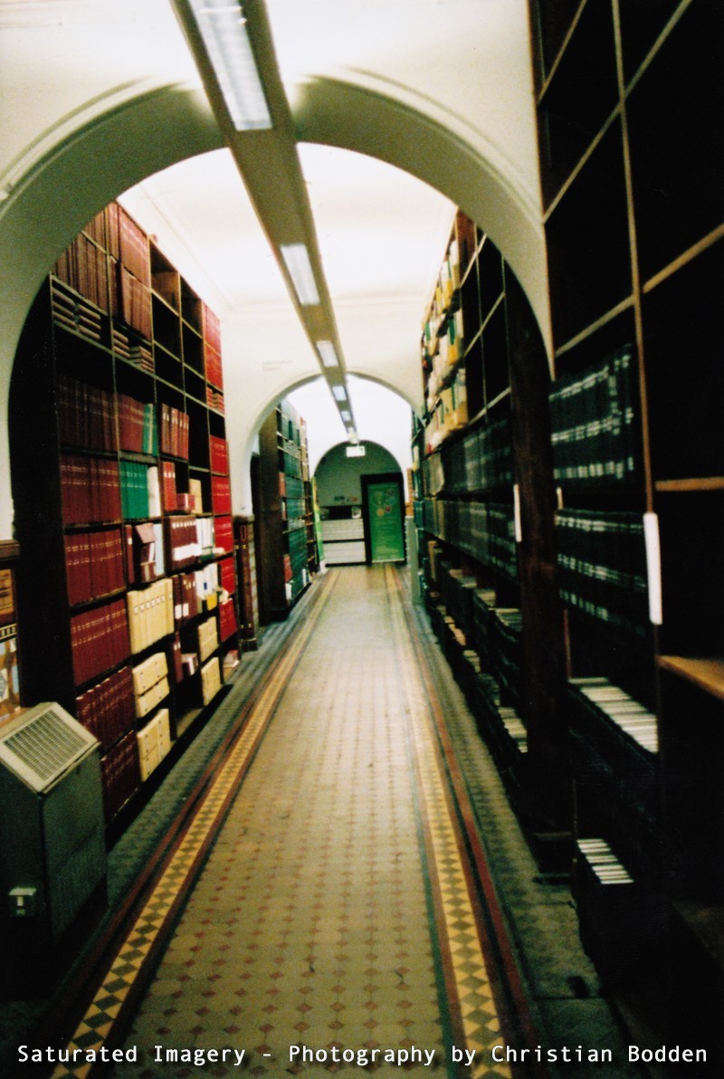 Corridor in Leeds Library